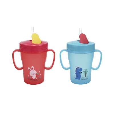 MOQ one carton factory directly supply Cute plastic water cup for baby