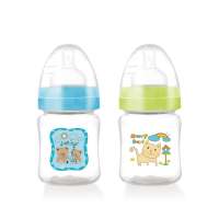 4oz new born baby food grade BPA free Natural Feel Wide Neck PP baby feeding bottle