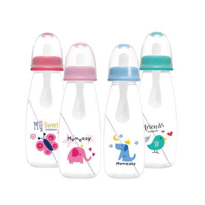 MOQ one carton factory directly supply Baby  feeding bottle 240ml/8oz standard PP squeese feeder BPA free