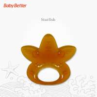 Babybetter antibacterial BPA free Safe Silicone Baby Teether Starfish Shape Training Tooth Chews