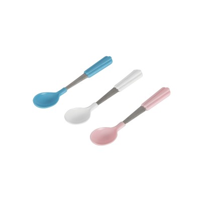 MOQ one carton factory directly supply baby products baby spoon with stainless steel handle