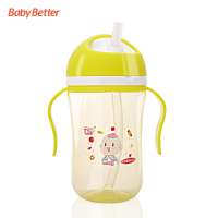 Babybetter BPA Free PP Sippy Baby Water Drinking Trainer Cups and Bottles with Straw